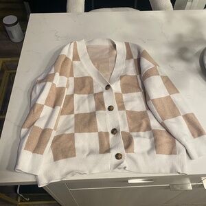 Amazon Checkered Cardigan